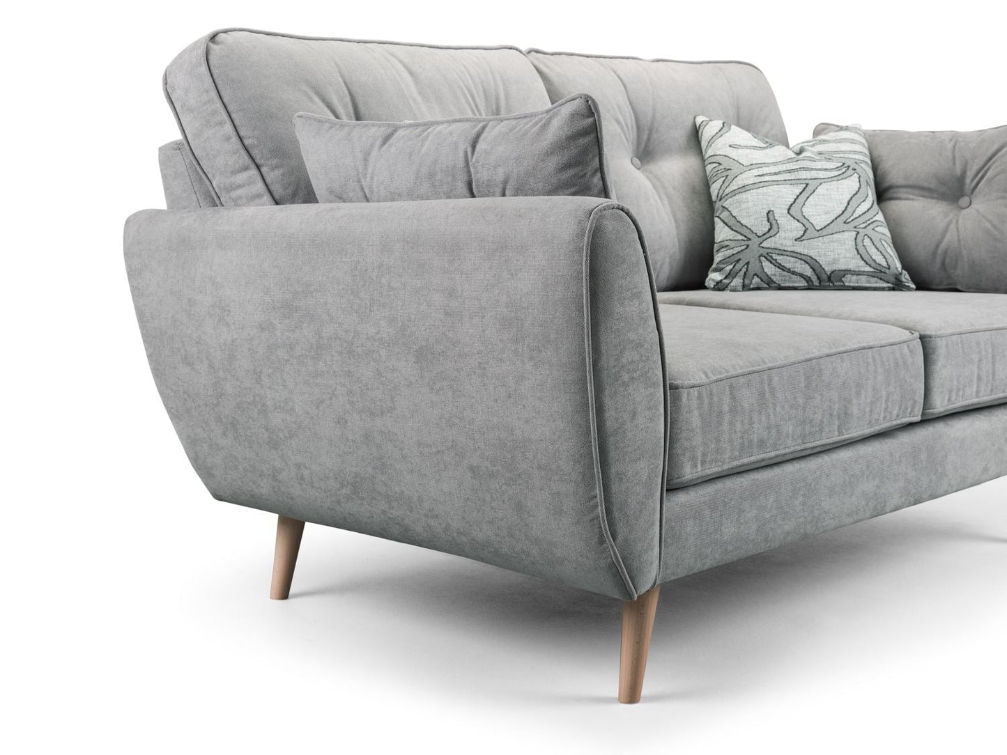 Zinc Grey Large Corner Sofa