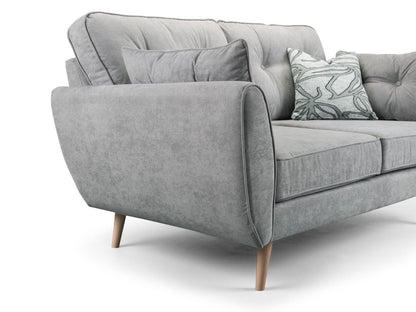 Zinc Grey Large Corner Sofa