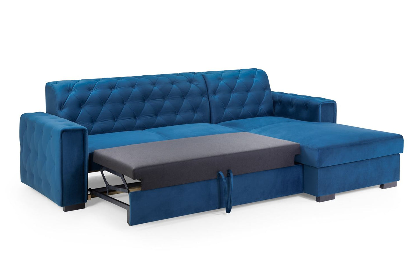 Reva Blue Right Hand Corner Sofabed