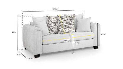 Grazia 3 Seater Sofa