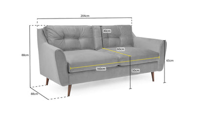 Halston 3 Seater Sofa