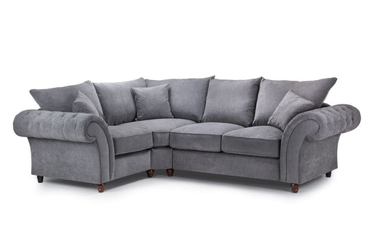 Windsor Fullback Grey Left Hand Corner Sofa