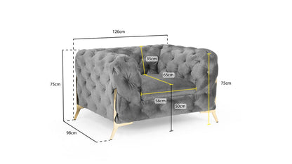 Chelsea Chesterfield 1 Seater Sofa