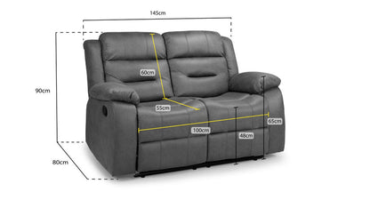 Monza Recliner 2 Seater Sofa