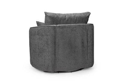 Shannon Black/Grey Swivel Chair