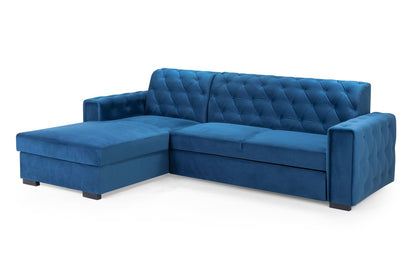 Reva Blue Left Hand Corner Sofabed