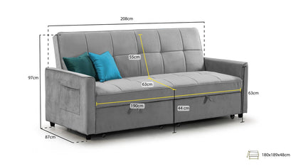 Elegance 3 Seater Sofabed