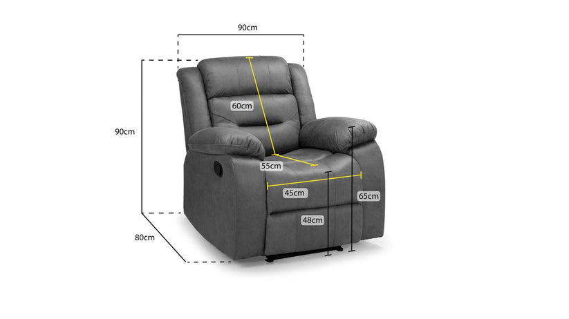 Monza Recliner 1 Seater Sofa