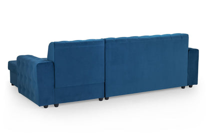 Reva Blue Right Hand Corner Sofabed