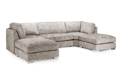 Bishop Fullback Truffle U Shape Corner Sofa