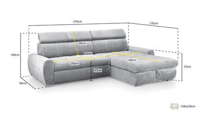 Fenix Universal Corner Sofabed