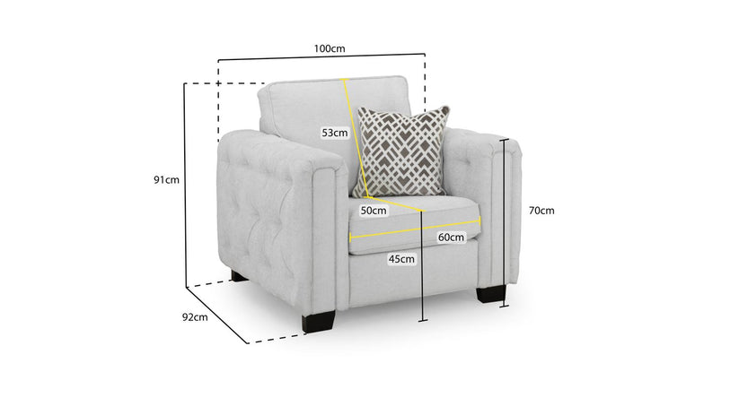 Grazia 1 Seater Sofa