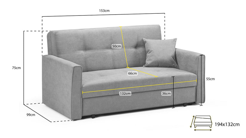 Viva 2 Seater Sofabed