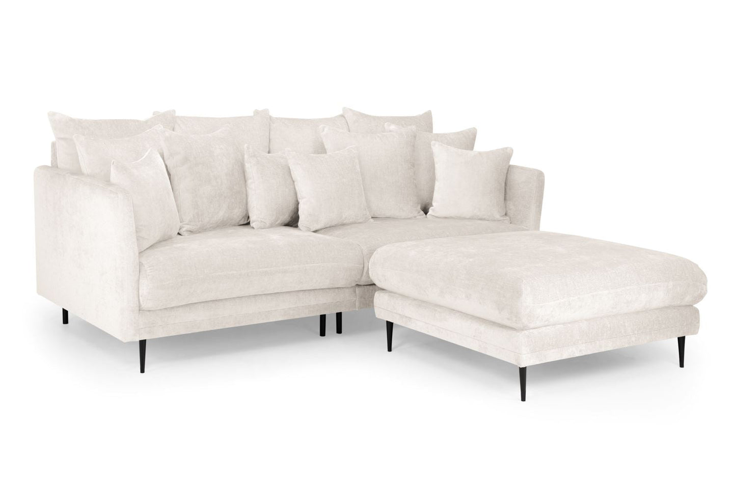 Turin 3 Seater Sofa With Footstool