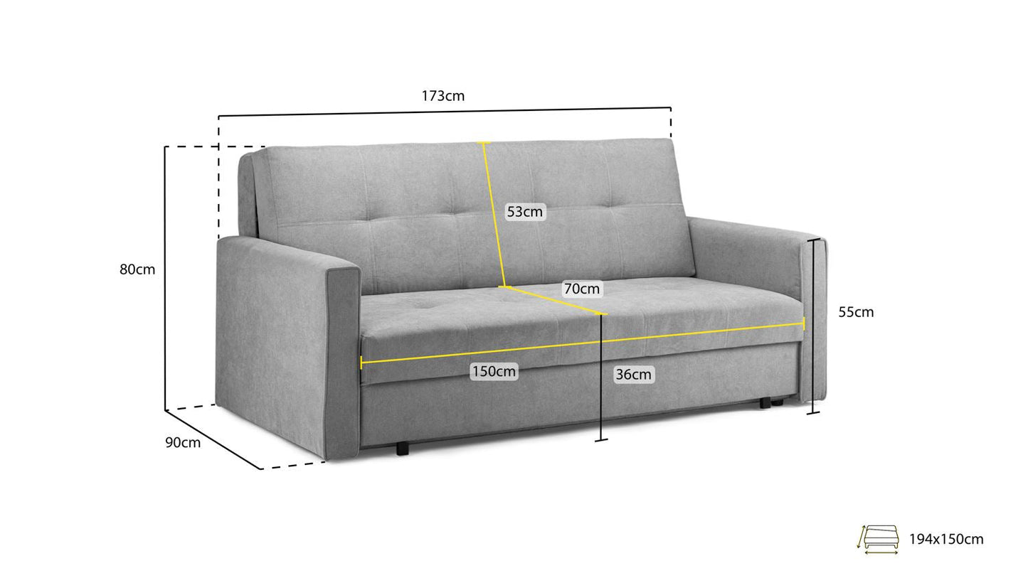 Viva 3 Seater Sofabed