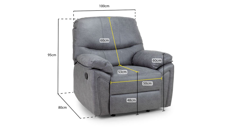 Delta Recliner 1 Seater Sofa