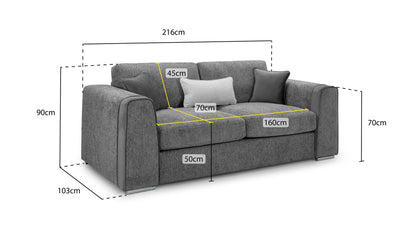 Naples 3 Seater Sofa