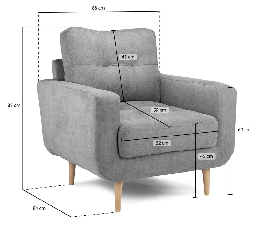 Aurora 1 Seater Sofa