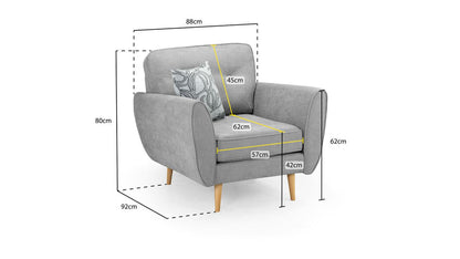 Zinc 1 Seater Sofa