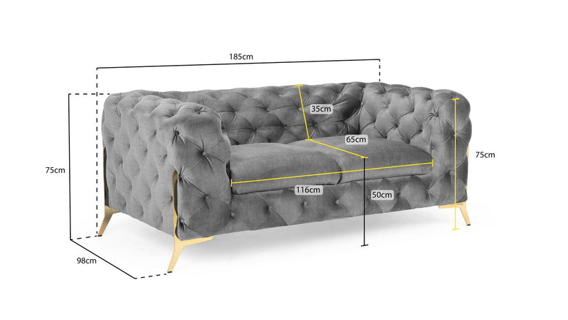 Chelsea Chesterfield 2 Seater Sofa