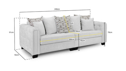 Grazia 4 Seater Sofa