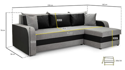 Kris Universal Corner Sofabed