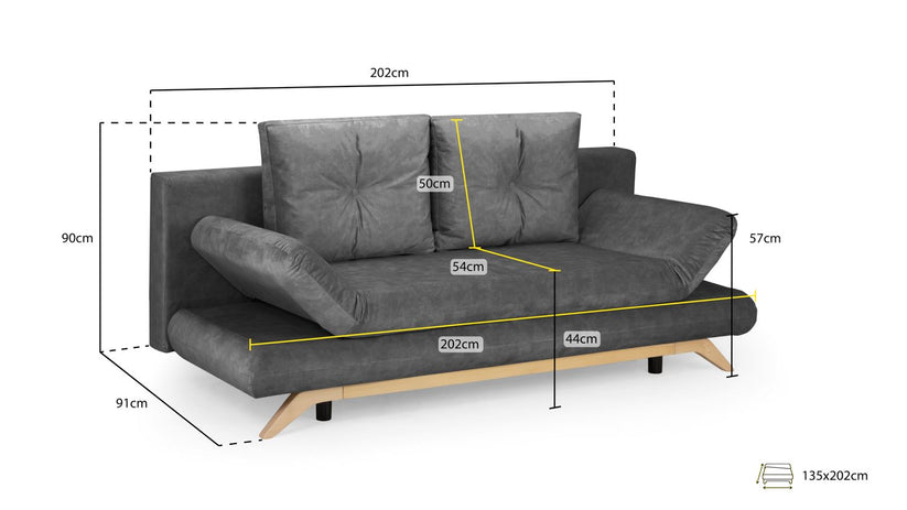 Athell 3 Seater Sofabed