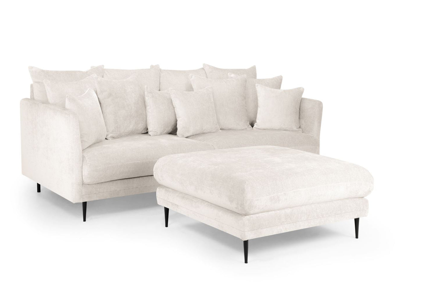 Turin 3 Seater Sofa With Footstool