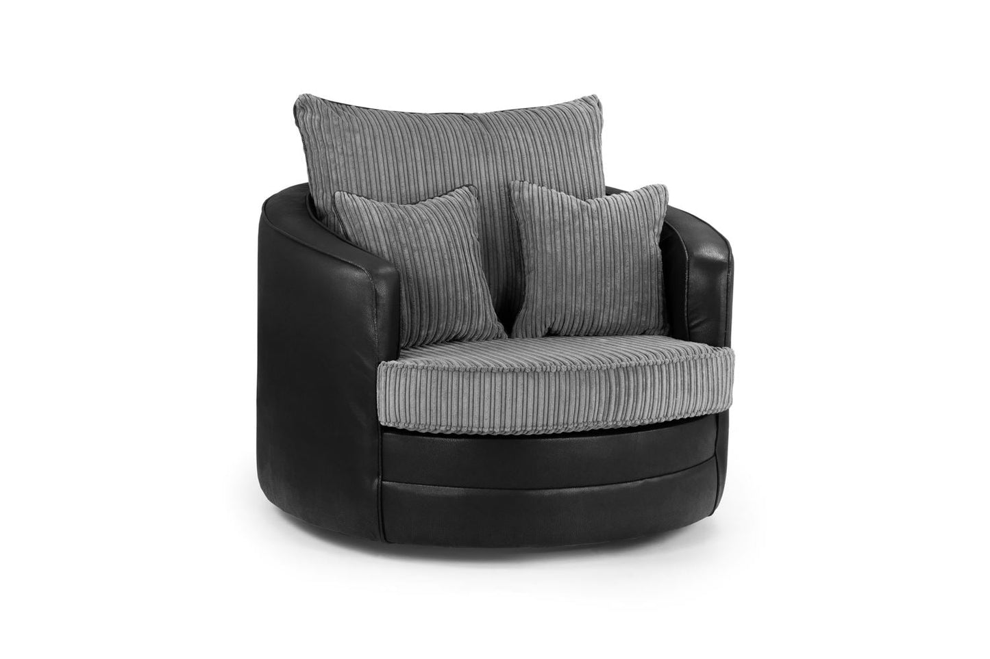 Logan Black/Grey Swivel Chair