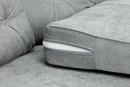 Zinc Grey Large Corner Sofa