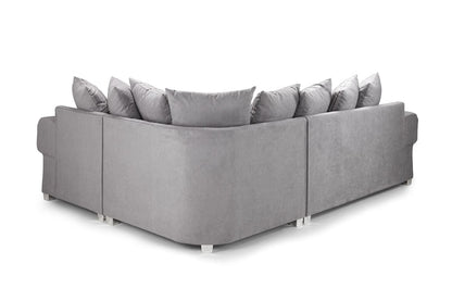 Verona Scatterback Grey Right Hand Corner Sofabed