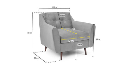 Halston 1 Seater Sofa