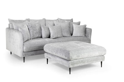 Turin 3 Seater Sofa With Footstool