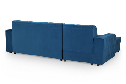 Reva Blue Left Hand Corner Sofabed