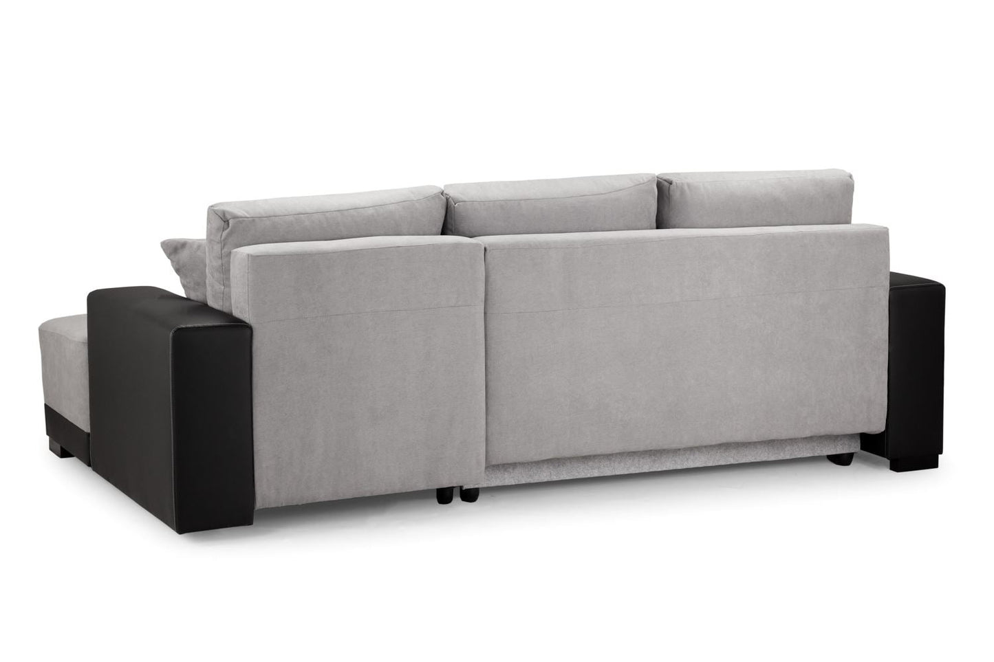 Cimiano Black/Grey Right Hand Corner Sofabed