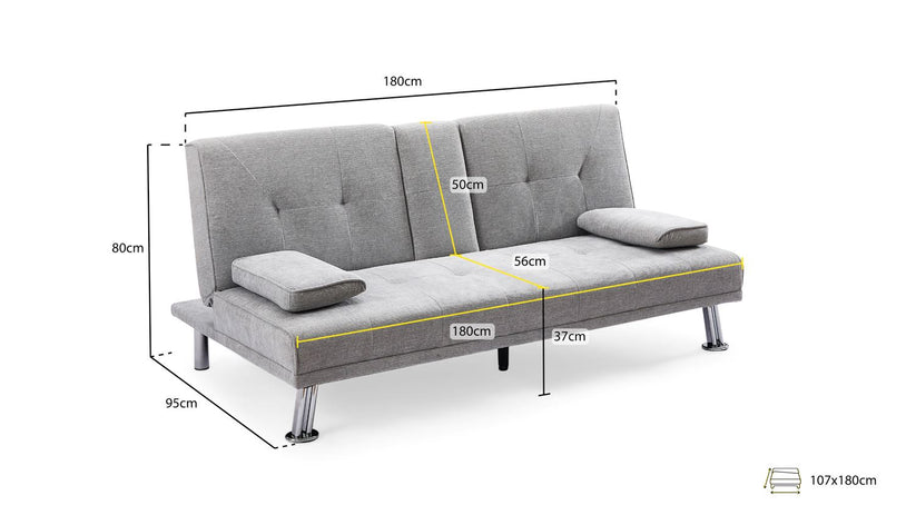 Aspen 3 Seater Sofabed