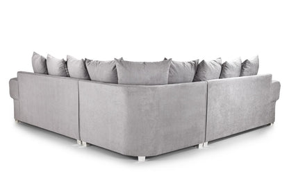 Verona Scatterback Grey Large Corner Sofabed