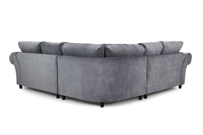 Windsor Fullback Grey Large Corner Sofa