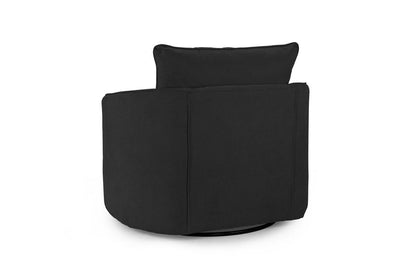 Verona Scatterback Black Swivel Chair